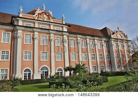 beautiful landmark New Castle Meersburg in Germany