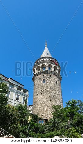 Galata Tower Taken In Istanbul, Turkey