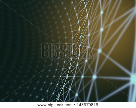 Futuristic virtual technology background, Fiber virtual optic cables, fibre connection, telecomunications concept, digitally generated image.