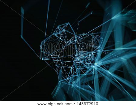 Futuristic virtual technology background, Fiber virtual optic cables, fibre connection, telecomunications concept, digitally generated image.