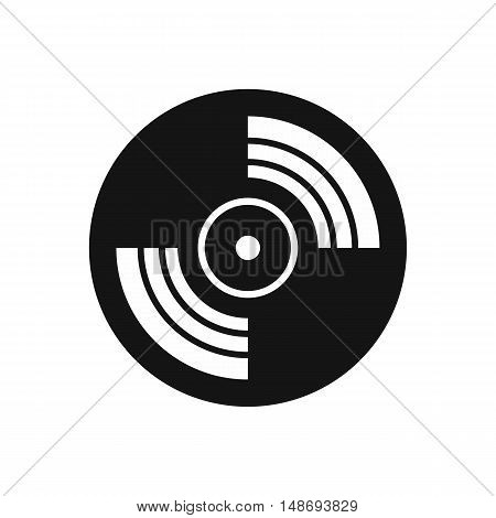 Gramophone vinyl LP record icon in simple style on a white background vector illustration