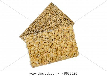 Kozinaki Of Sunflower On White Background