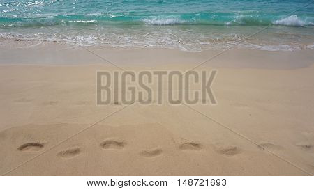 exotic natural beach on sal island in kape verde