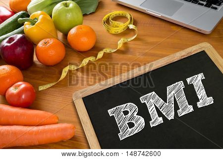 Bmi Body Mass Index Formula Rate Formula In A Board
