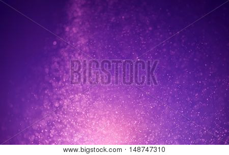 Blue Festive Christmas elegant abstract background with bokeh lights and stars