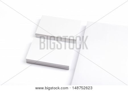 Business Cards Isolated On White