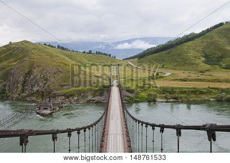 Katun river bridge near the Multa village