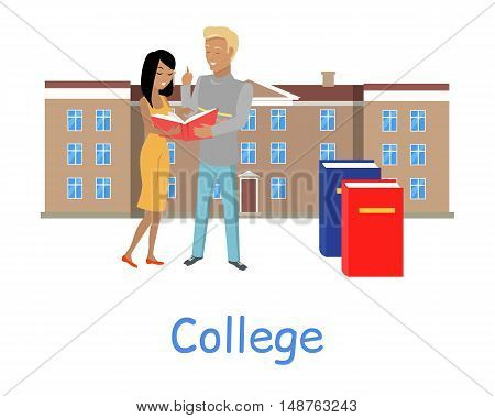 Two Students Stand Vector & Photo (Free Trial) | Bigstock