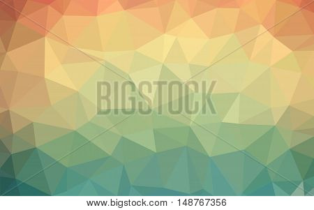 multicolor polygonal illustration, which consist of triangles. Geometric background in Origami style with gradient. Triangular design for your business.