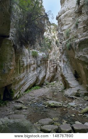 Avakas Gorge West side of Akamas Peninsula Cyprus