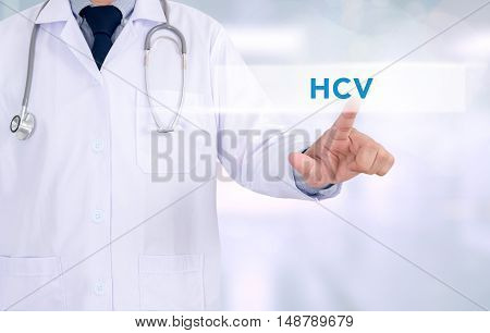 Diagnosis - Hcv Concept ( Hepatitis C Virus)