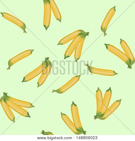 vector illustration seamless bananas pattern color green