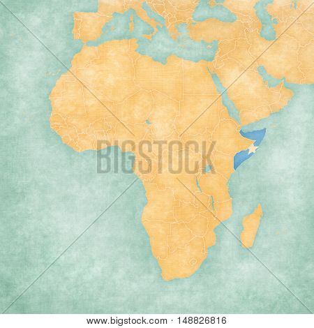 Map Of Africa - Somalia
