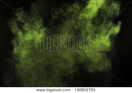 Light Green Powder Explosion.