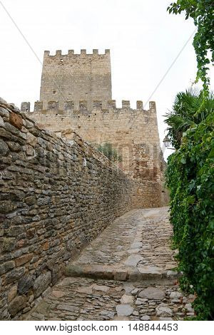 Peratallada, medieval town in Catalunya, Spain in September
