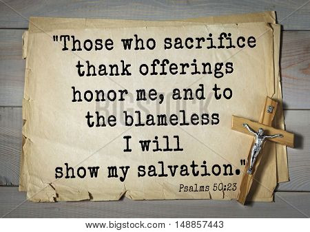 TOP-1000.  Bible verses from Psalms.