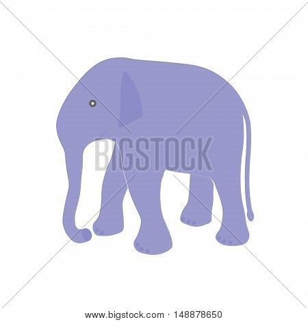 elephant. flat. logo symbol, icon, emblem. vector illustration.