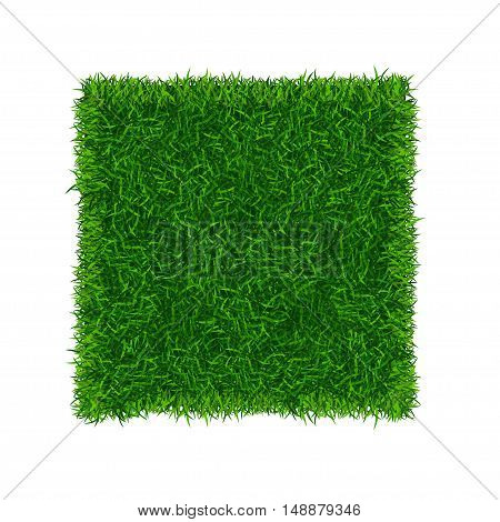 Green Grass Field Banner Football Place. Vector illustration
