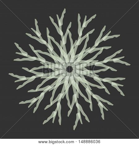 mandala. watercolor. circular abstract pattern. vector illustration.