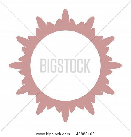 Beautiful round frame. symbol icon and emblem. element. vector illustration