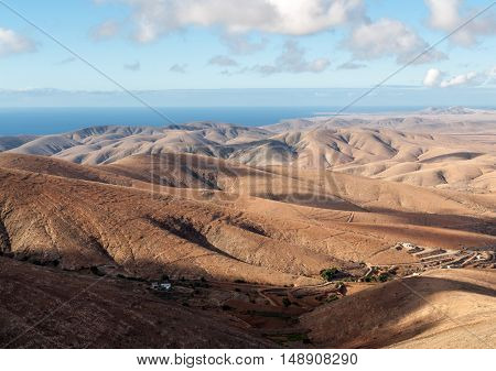 Morro Velosa Pointview - unique views over the wonderful landscape of the north-central region of the island. Fuerteventura Canary Island Spain