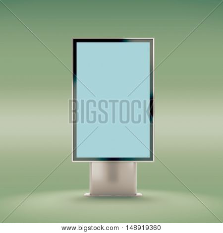 Street ad bannet mockup. 3D rendering