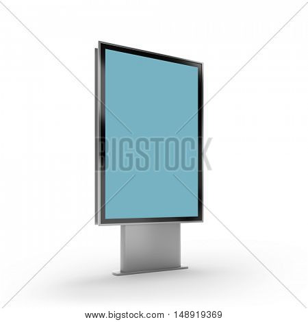 Street ad bannet mockup. 3D rendering
