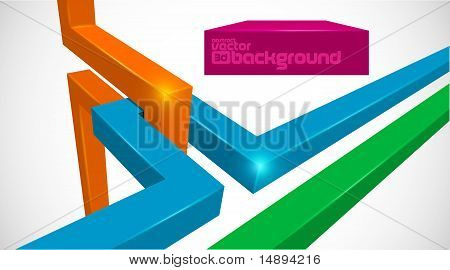 farverig 3D baggrund