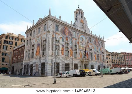 Palace Palazzo San Giorgio near Porto Antico Genoa Italy