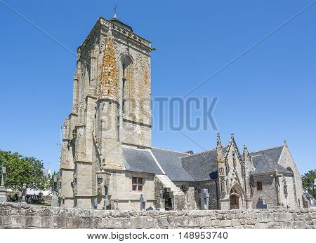 chapel Saint Tugen in Primelin a commune in the Finistere department of Brittany in north-western France.