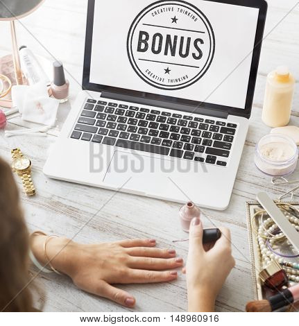 Bonus Special Extra Incentive Payment Reward Concept