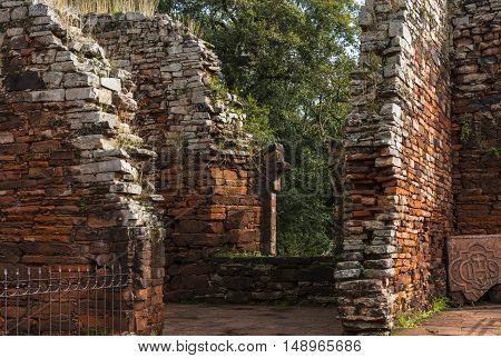 San Ignacio-Mini mission founded in 1632 by the Jesuits Misiones Province Argentina