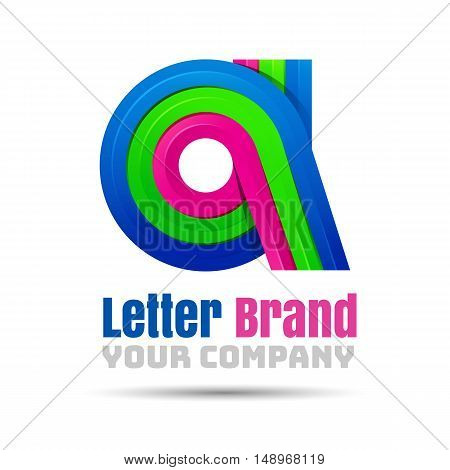 A Letter Logo Icon Element. Vector design illustration. Template for your business company. Creative abstract colorful concept.