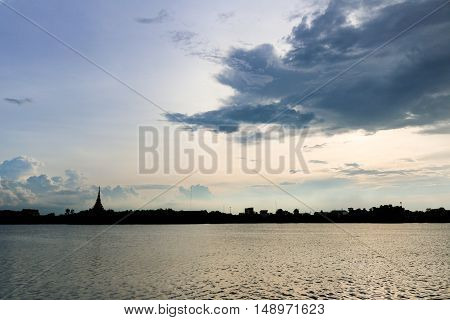 Silhouette temple thai name 