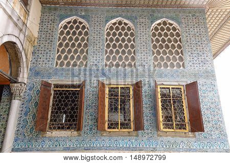 Beautiful Decoration On The Topkapi Palace, Istanbul, Turkey.