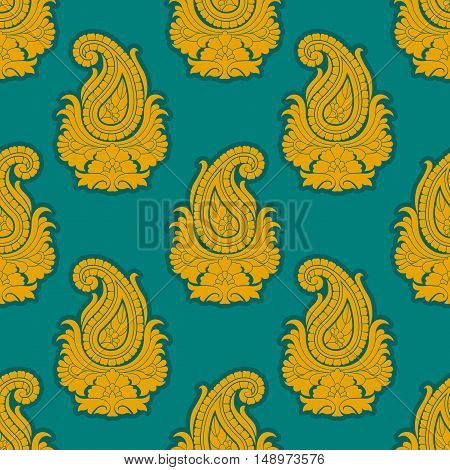 Seamless eastern style pattern. Paisley repeating ornament