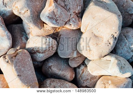 Texture Of The Stones. Sea Stones. Sea Stones Background