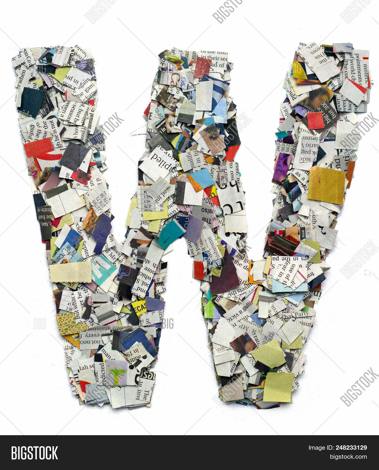 Letters Made Newspaper Image & Photo (Free Trial) Bigstock