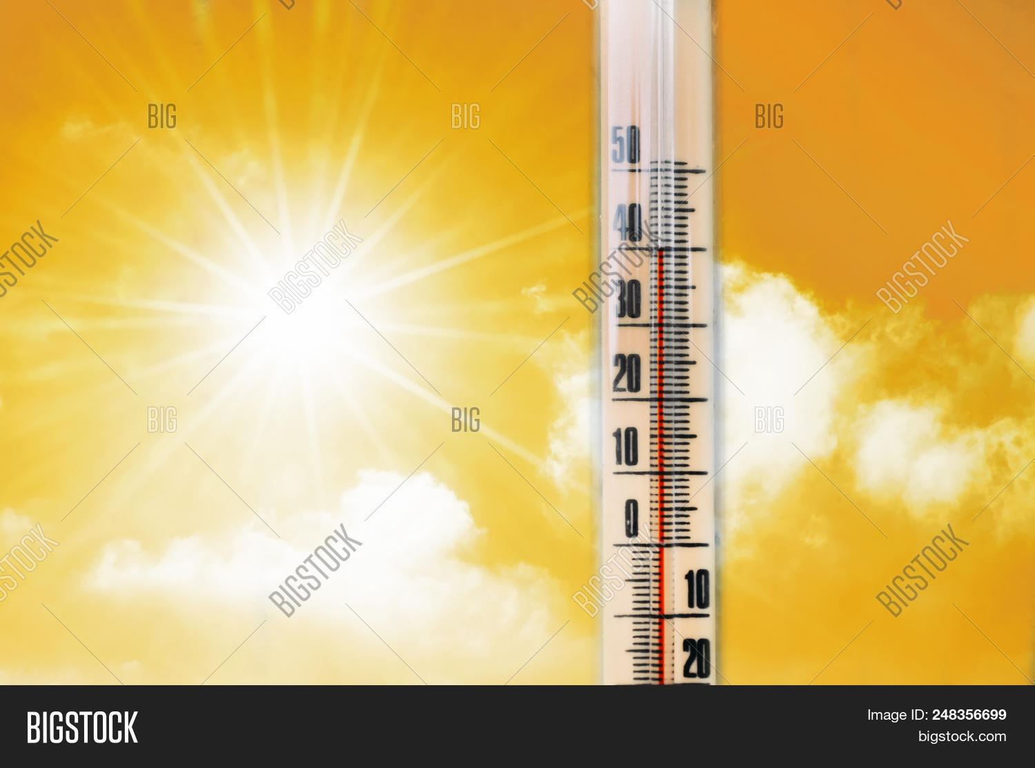 Thermometer Against Image & Photo (Free Trial) Bigstock