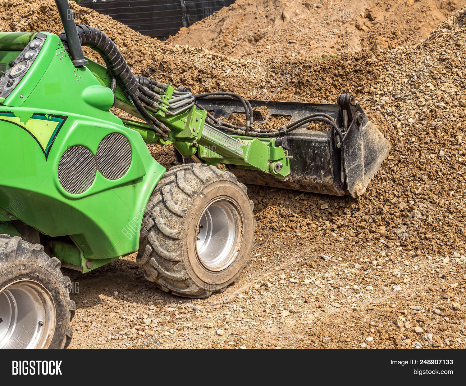 Green Skid Loader Image & Photo (Free Trial) Bigstock