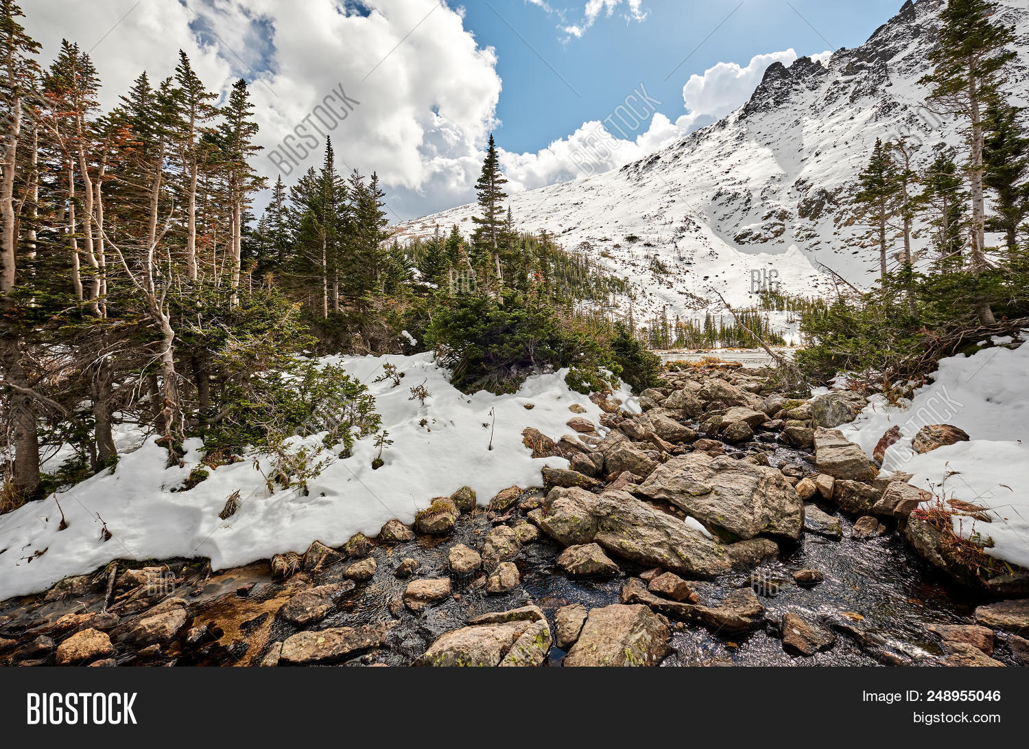Snowy Landscape Rocks Image & Photo (Free Trial) | Bigstock