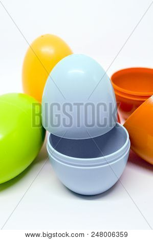 Egg Toys Made With  Plastic And Open Inside You Can Put Some Mini Toy To Surprise.