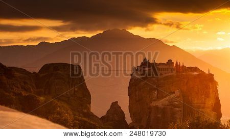 Monastery Of The Holy Trinity I In Meteora, Greece
