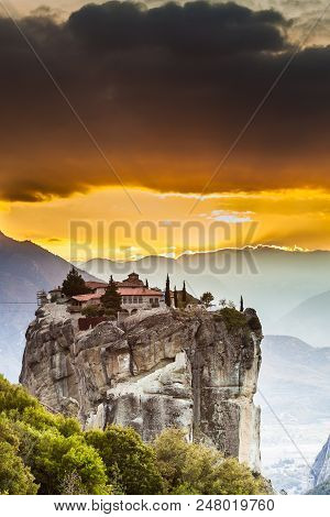 Monastery Of The Holy Trinity I In Meteora, Greece