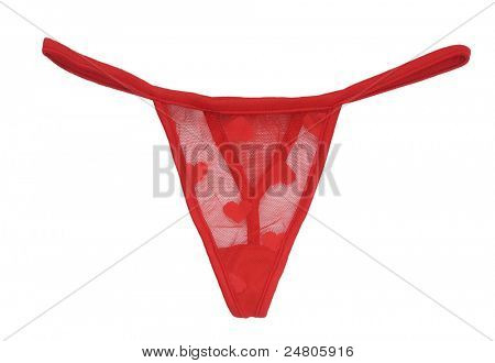 빨간 레이스 팬티