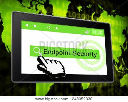 Endpoint Security Safe System Protection 3D Illustration