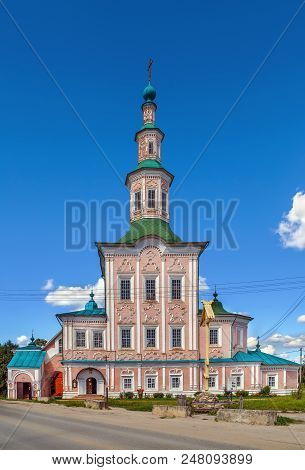 The Nativity Church, Totma, Russia. Architectural Forms Reminiscent Of A Ship. This Style Is Sometim