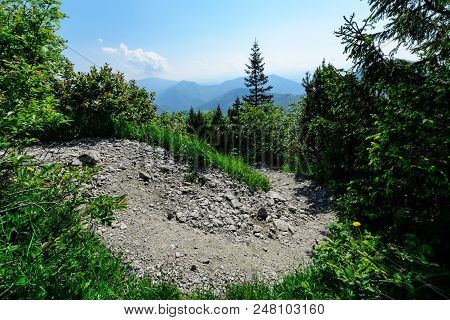 The Path In Vratna Valley At The National Park Mala Fatra, Slovakia.