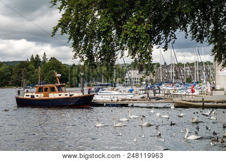 Banks Of Windermere In Lake District, England, Uk