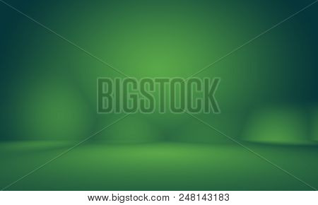 Abstract Blur Empty Green Gradient Studio Well Use As Background, Website Template, Frame, Business 
